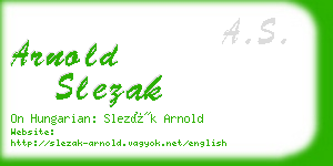 arnold slezak business card